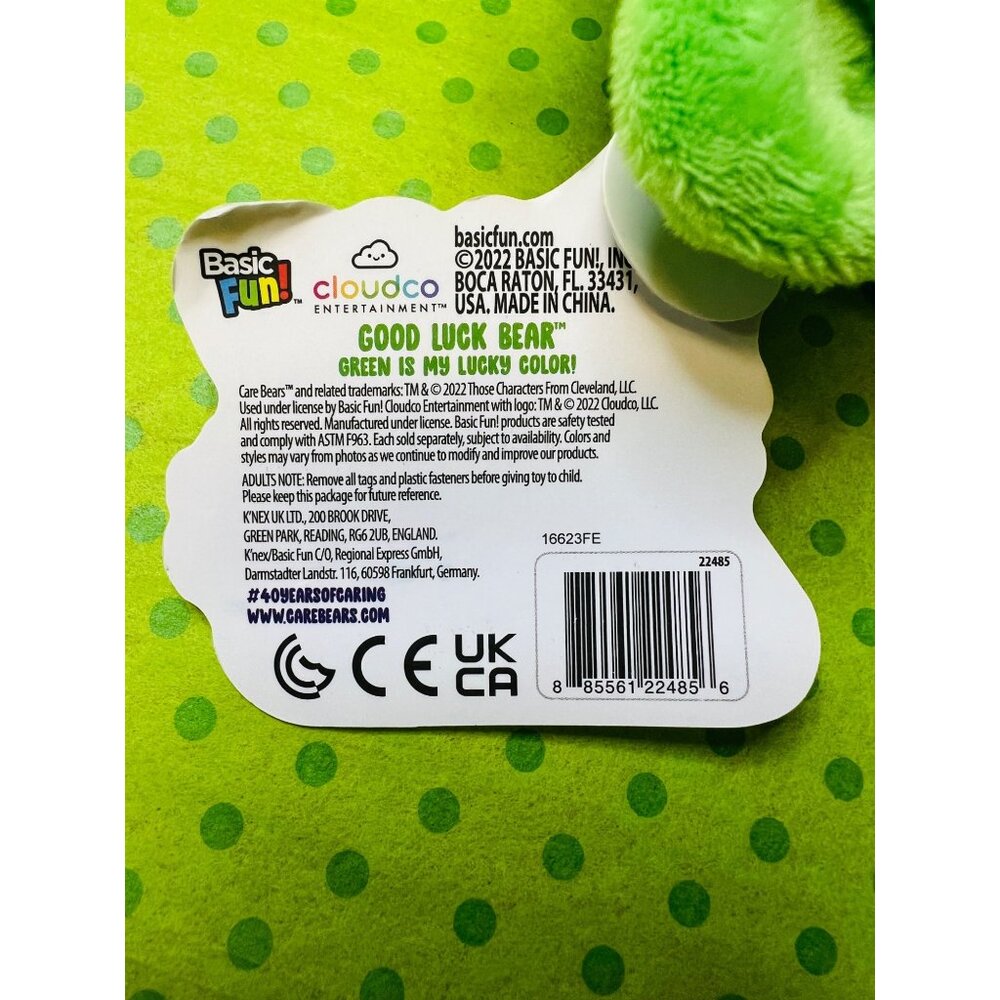 3-pc Mini Care Bears Plush Toy Trio: Good Luck Dream Bright & Grumpy Bears 9” - Picture 6 of 6